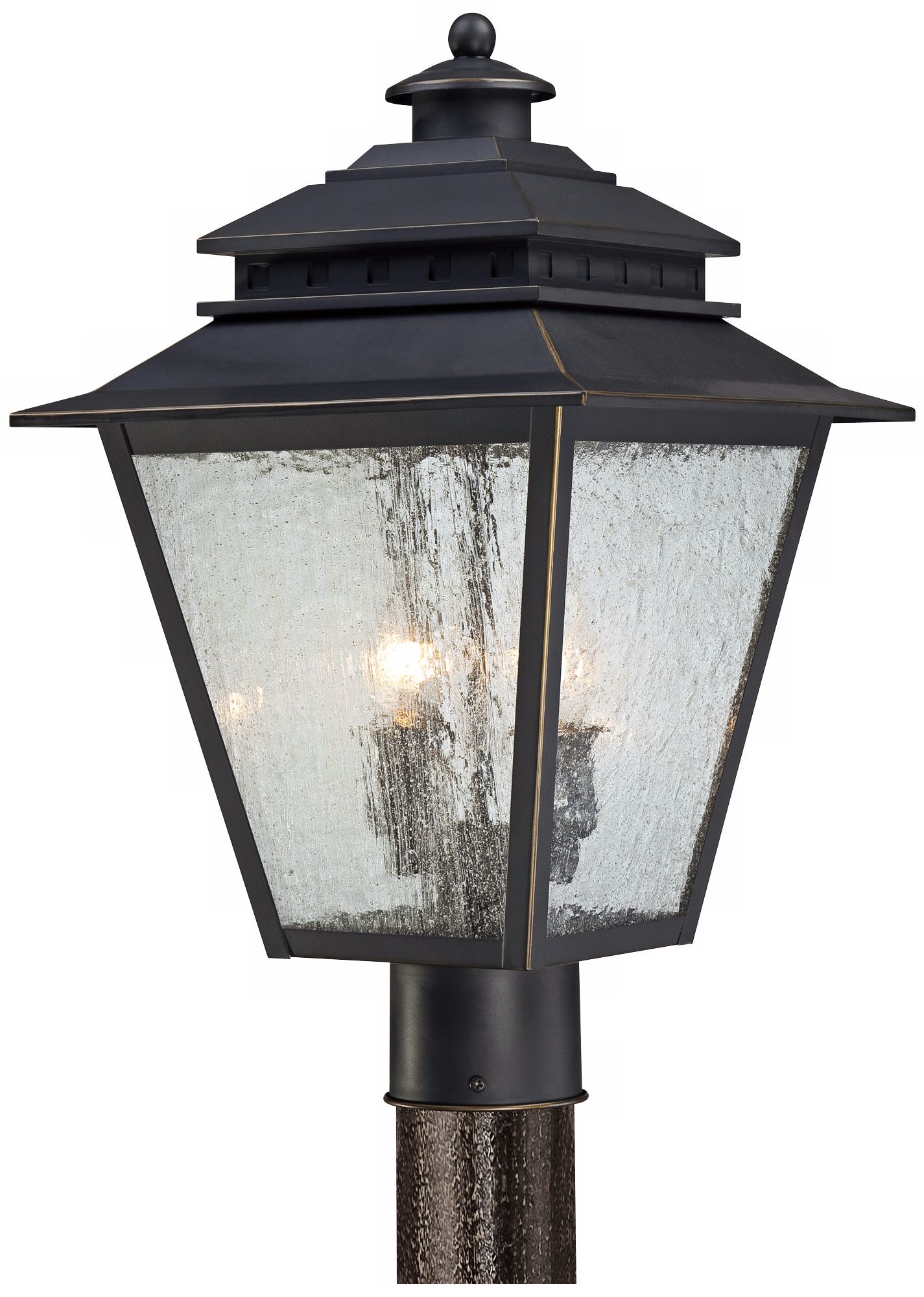 Quoizel Carson 11" Wide Weathered Bronze Outdoor Post Light