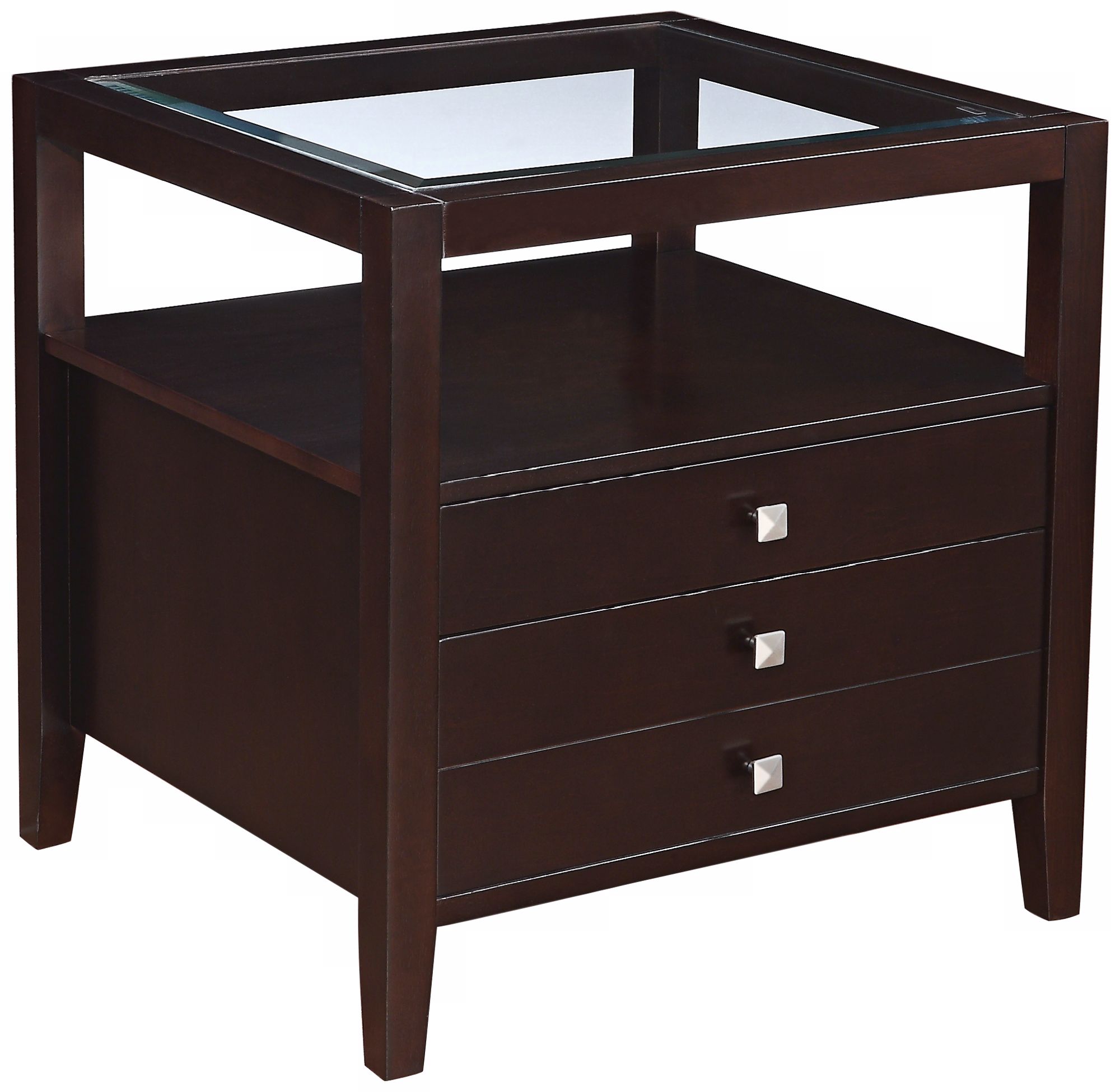 Savannah Halifax Espresso Wood End Table