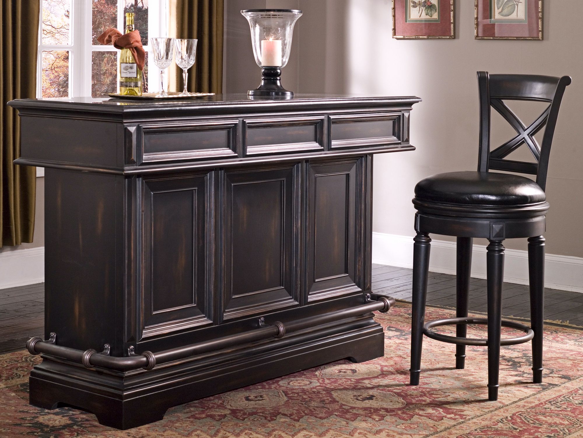 Brookfield Birch Wood Bar Cabinet