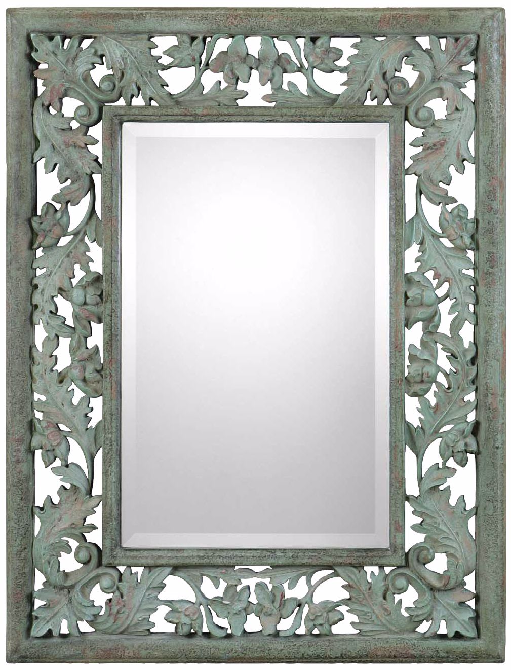 Uttermost Soana 24 3/4" Wide Mossy Green Wall Mirror