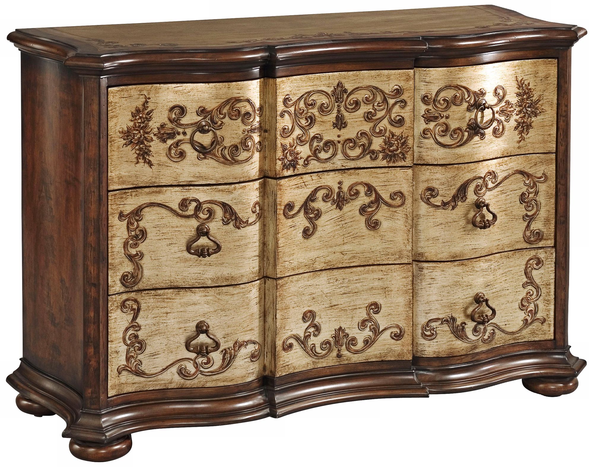 Livia Hand-Painted Wood Accent Chest of Drawers