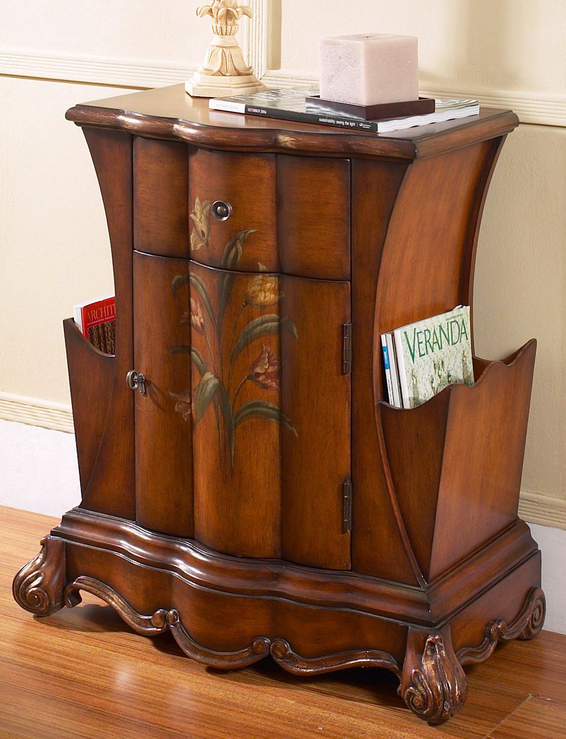 Fortune Wood Chest and Magazine Rack