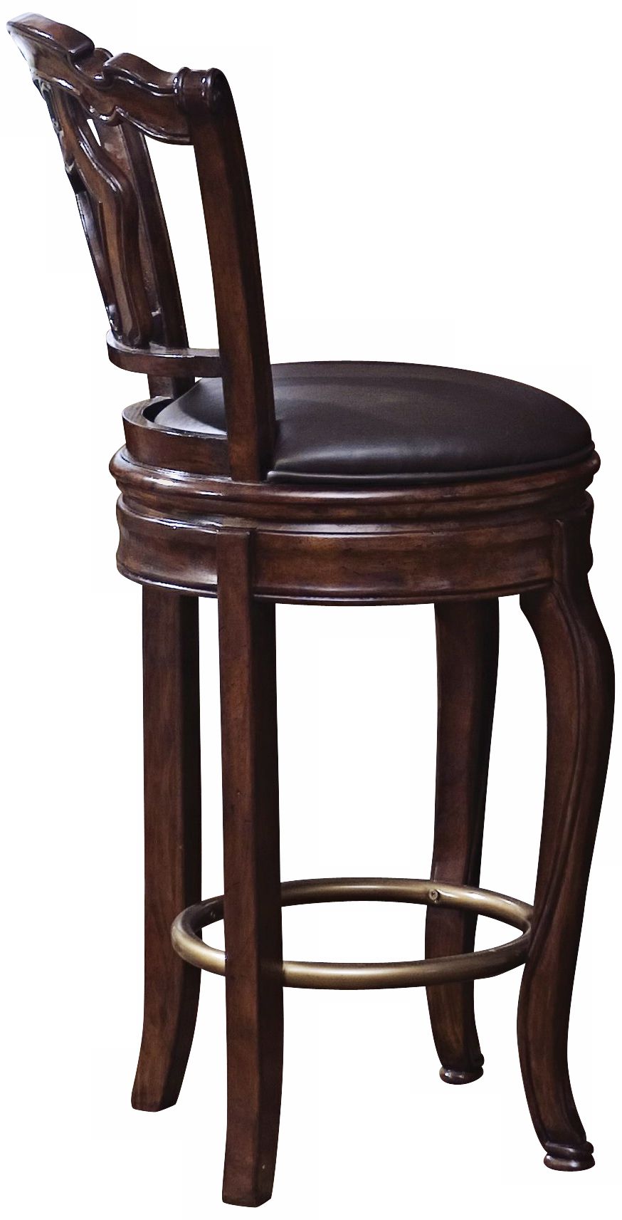 Toscano Vialetto Wood Swivel Bar Stool