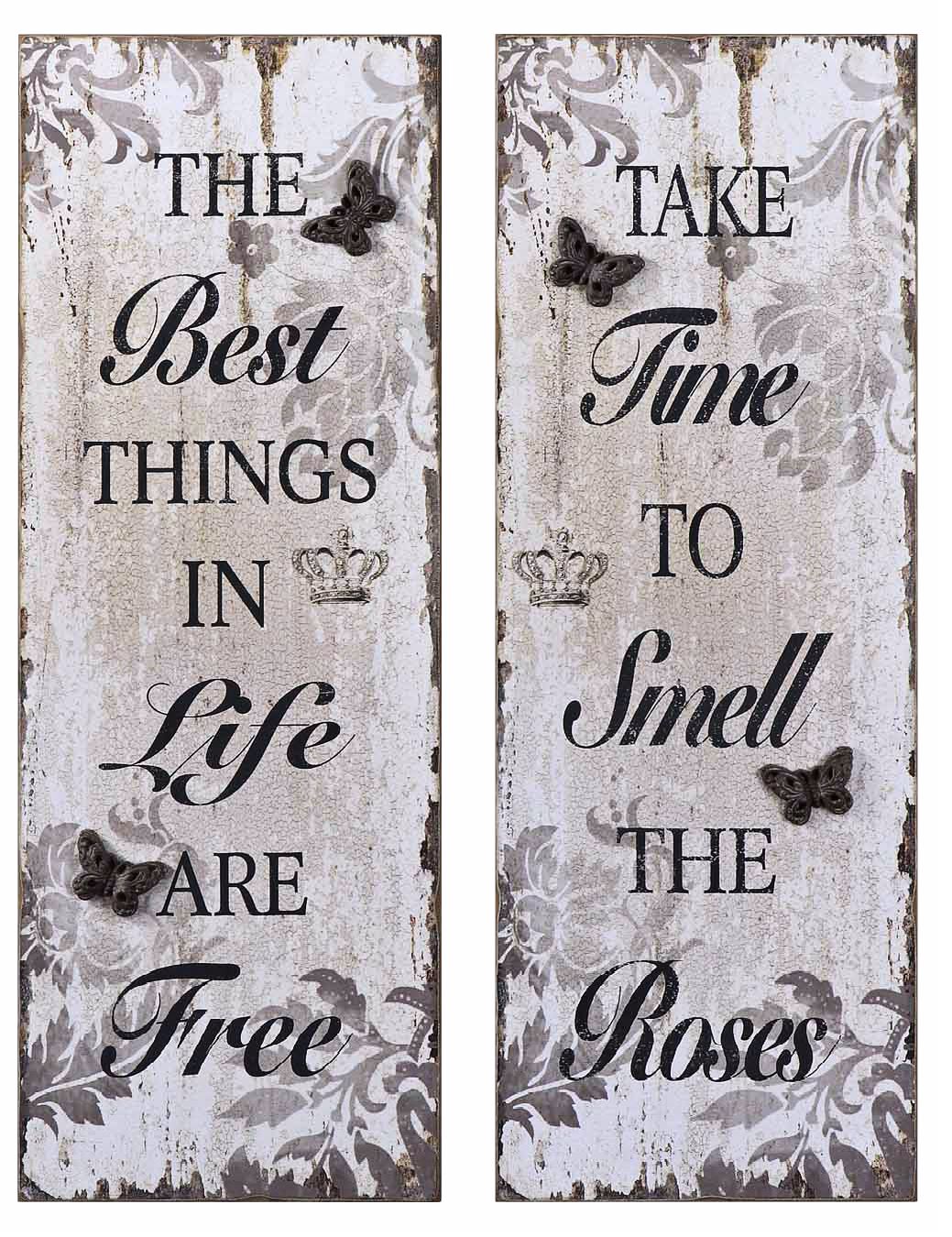 Uttermost Set of 2 Timeless Sayings I, II Retro Wall Art