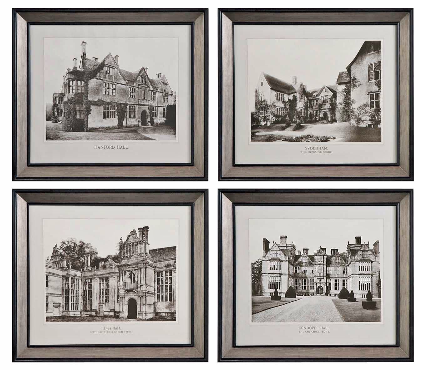 Set of 4 Uttermost 27 5/8" English Cottage Wall Art
