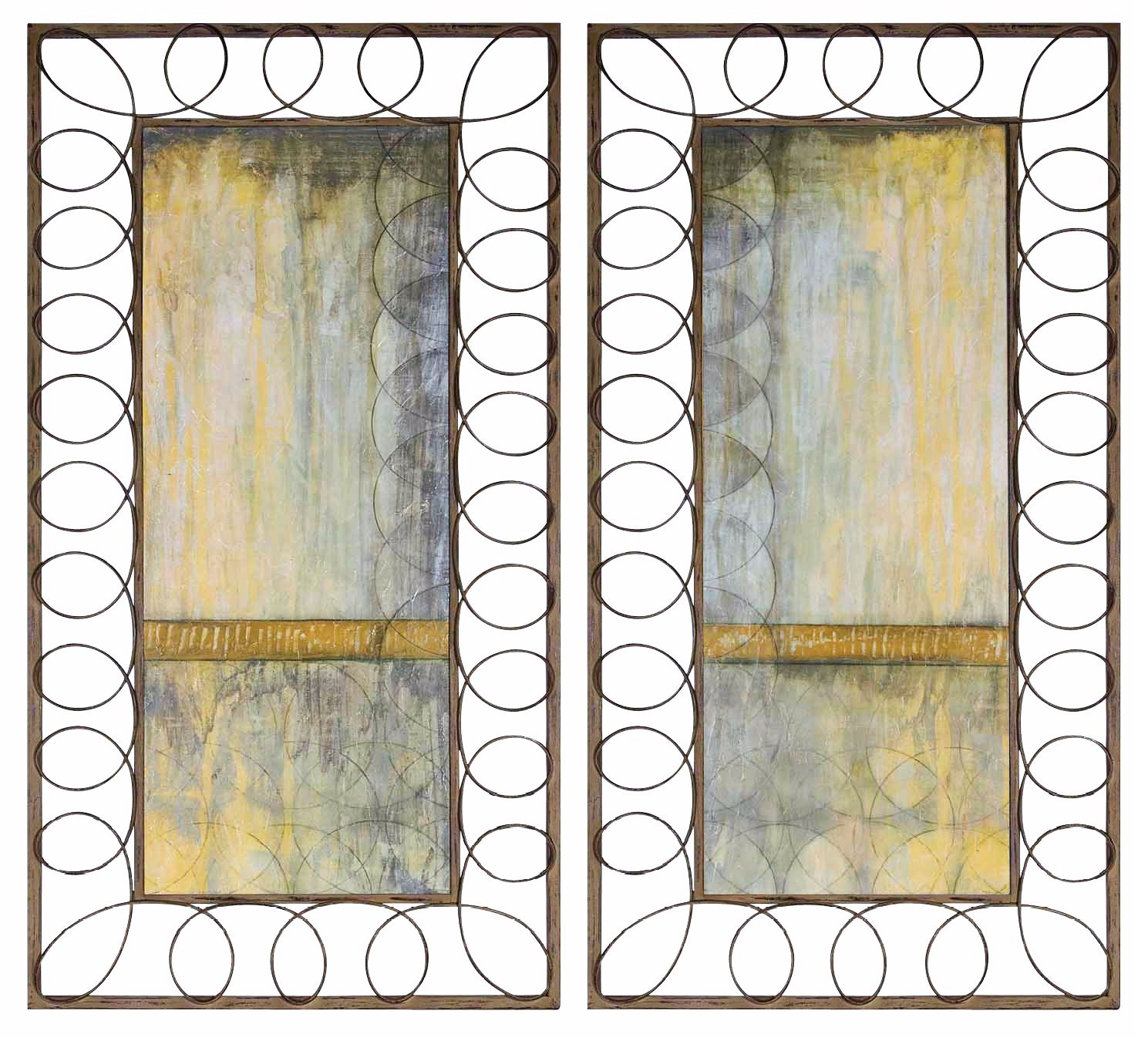 Set of 2 Uttermost Circles Repeat I and II 20" Wide Wall Art