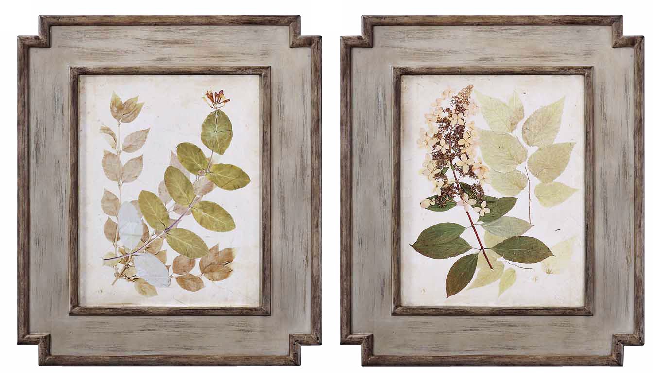 Set of 2 Uttermost Nature's Collage 25 1/4"  Wide Wall Art