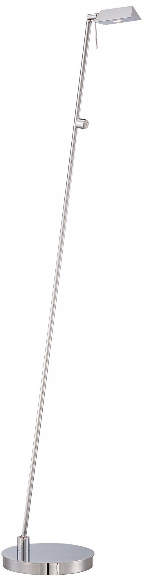 George Kovacs Chrome Tented LED Pharmacy Floor Lamp