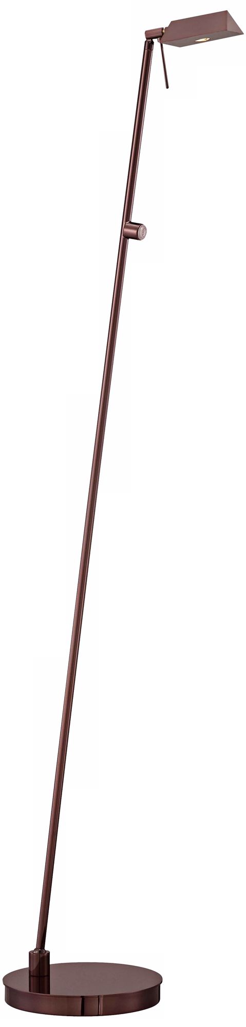 George Kovacs Chocolate Chrome Tented LED Floor Lamp