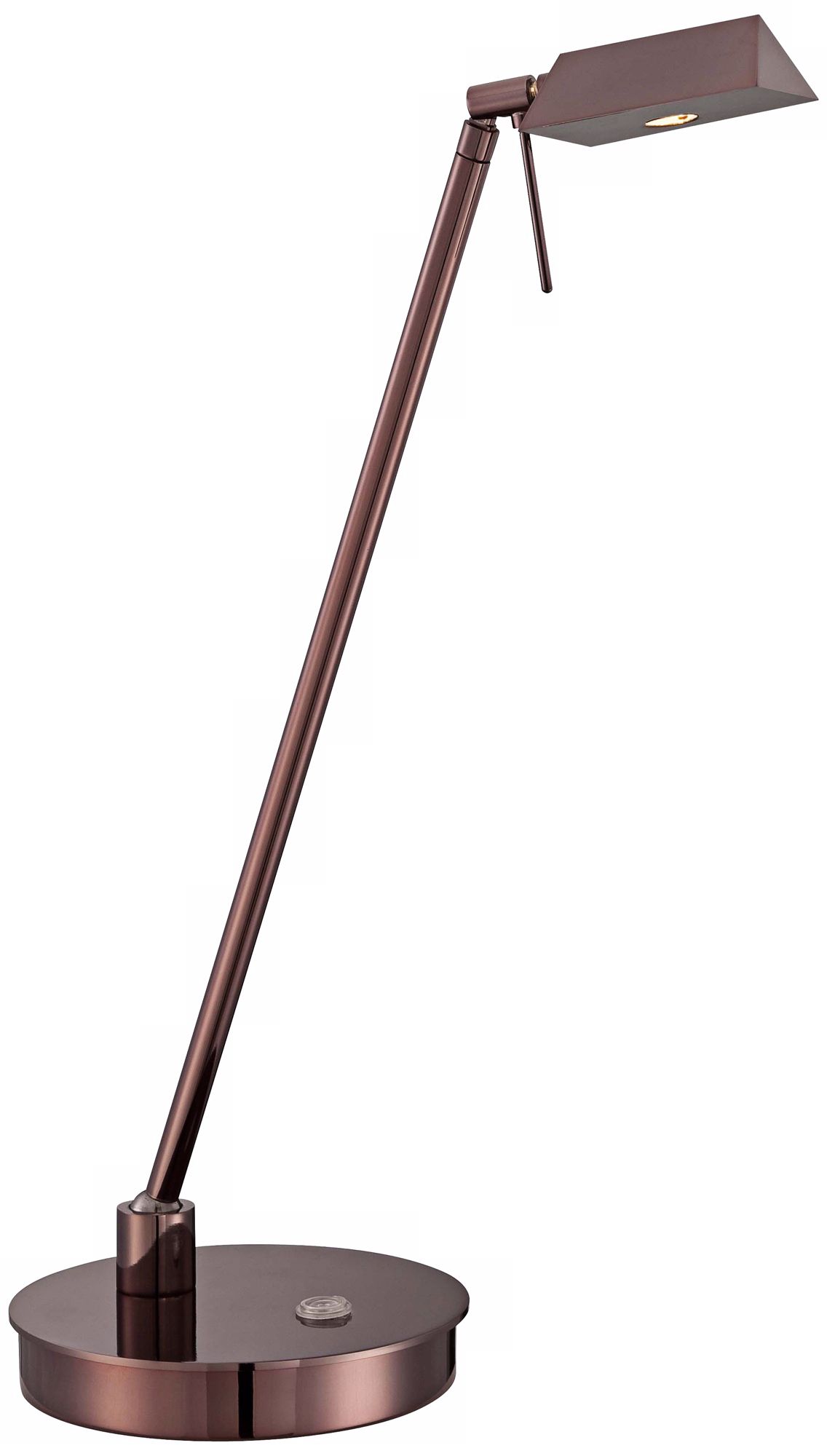 George Kovacs Chocolate Chrome Tented LED Desk Lamp