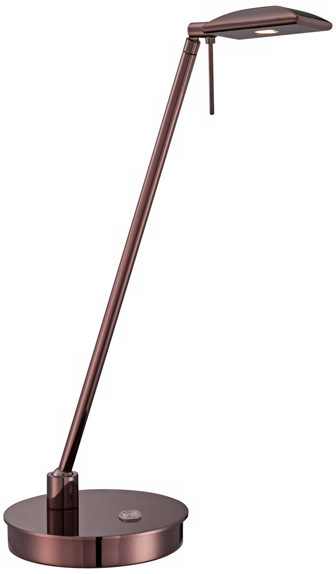 George Kovacs Chocolate Chrome Dome LED Desk Lamp