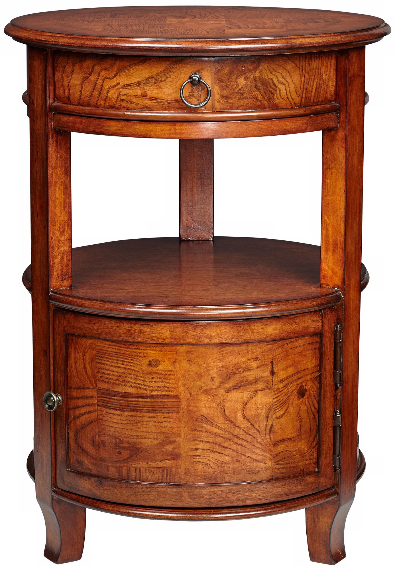 Kendall Cherry Round Accent Table