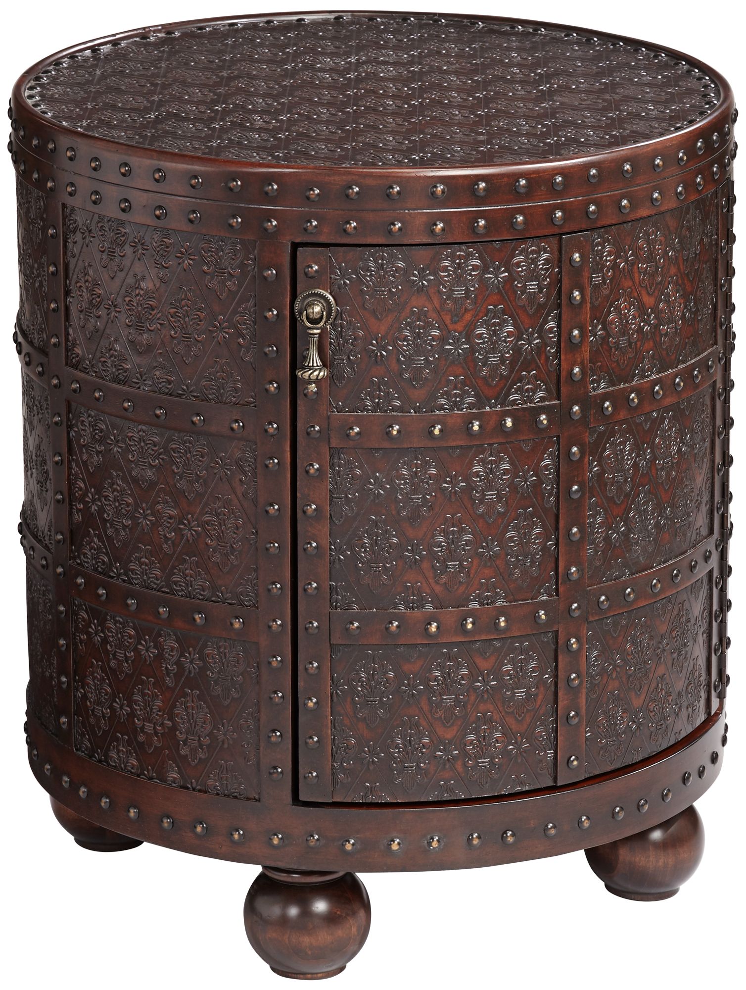 Hadley Cherry Oval Accent Table