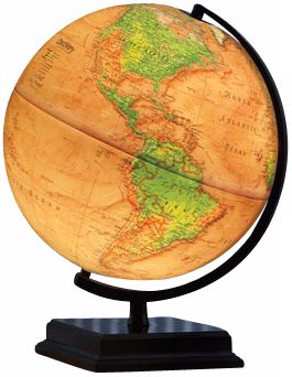 Cameron Brown Ocean 16" High Illuminated World Globe