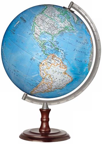 Discovery Chester Classic 18" High Blue Ocean Globe