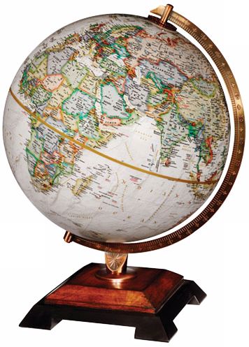 Bingham Brown 16 1/2" High National Geographic Globe