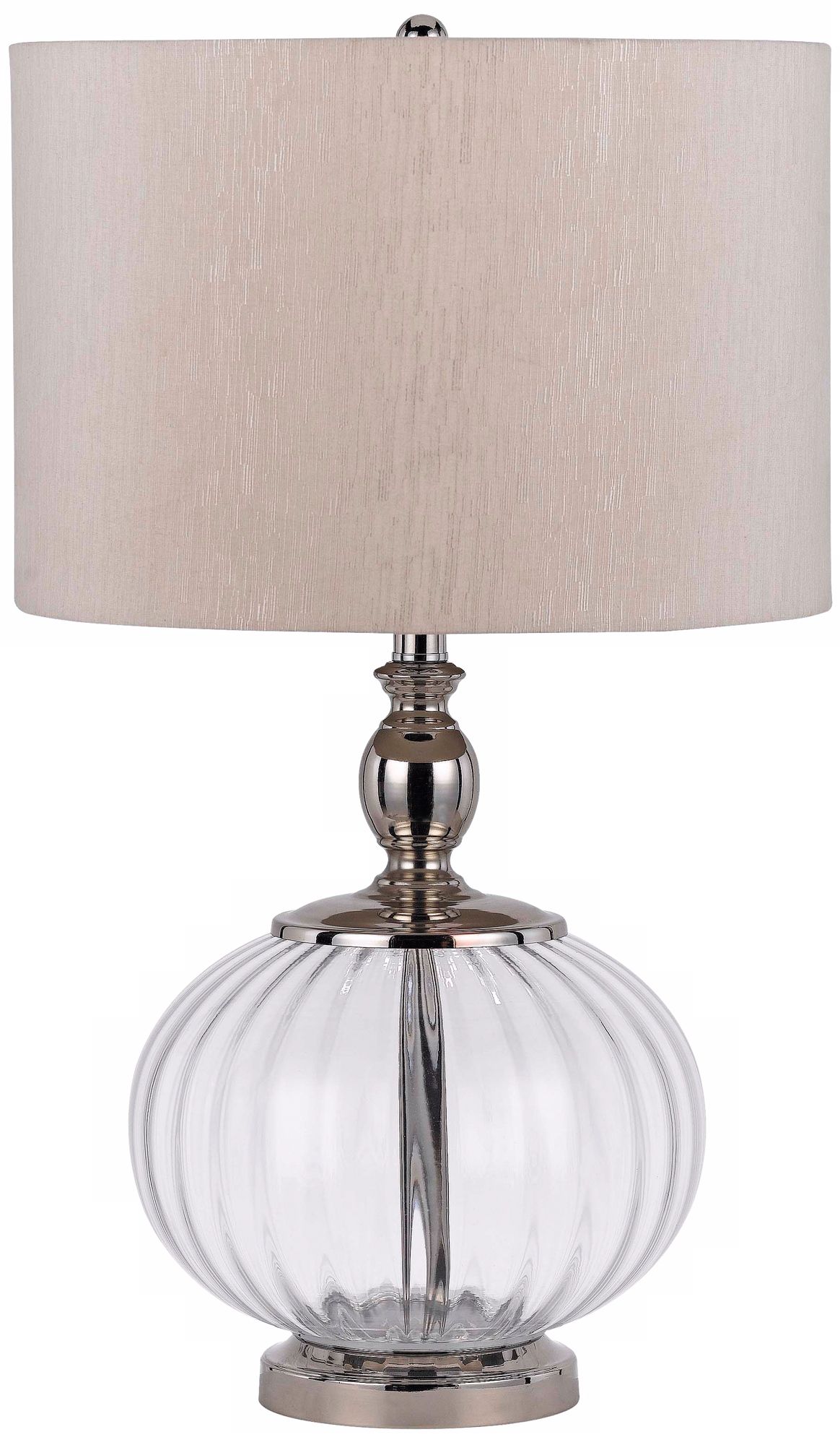 Merrill Chrome and Glass Table Lamp