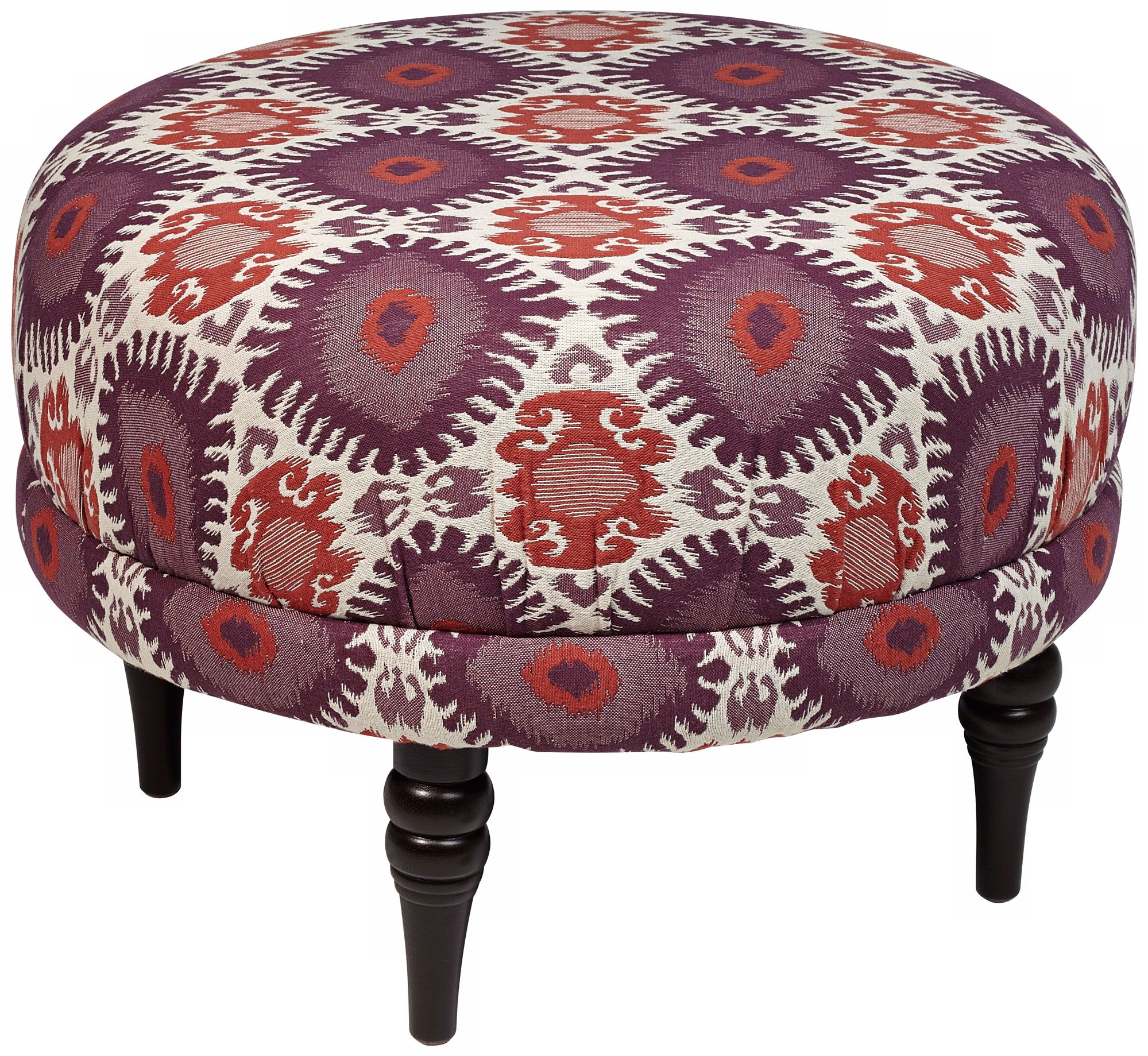 Ealing Alara Berry Pattern Round Ottoman