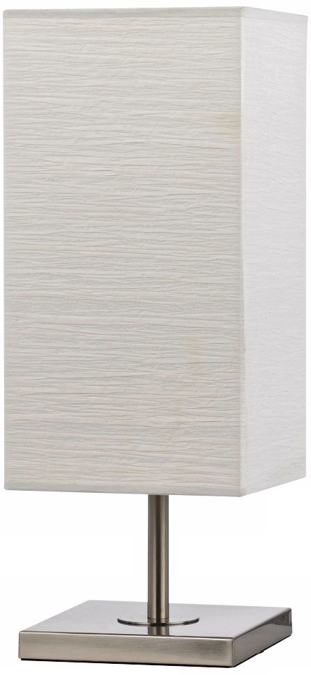 Olivia La Glass Brushed Steel Table Lamp