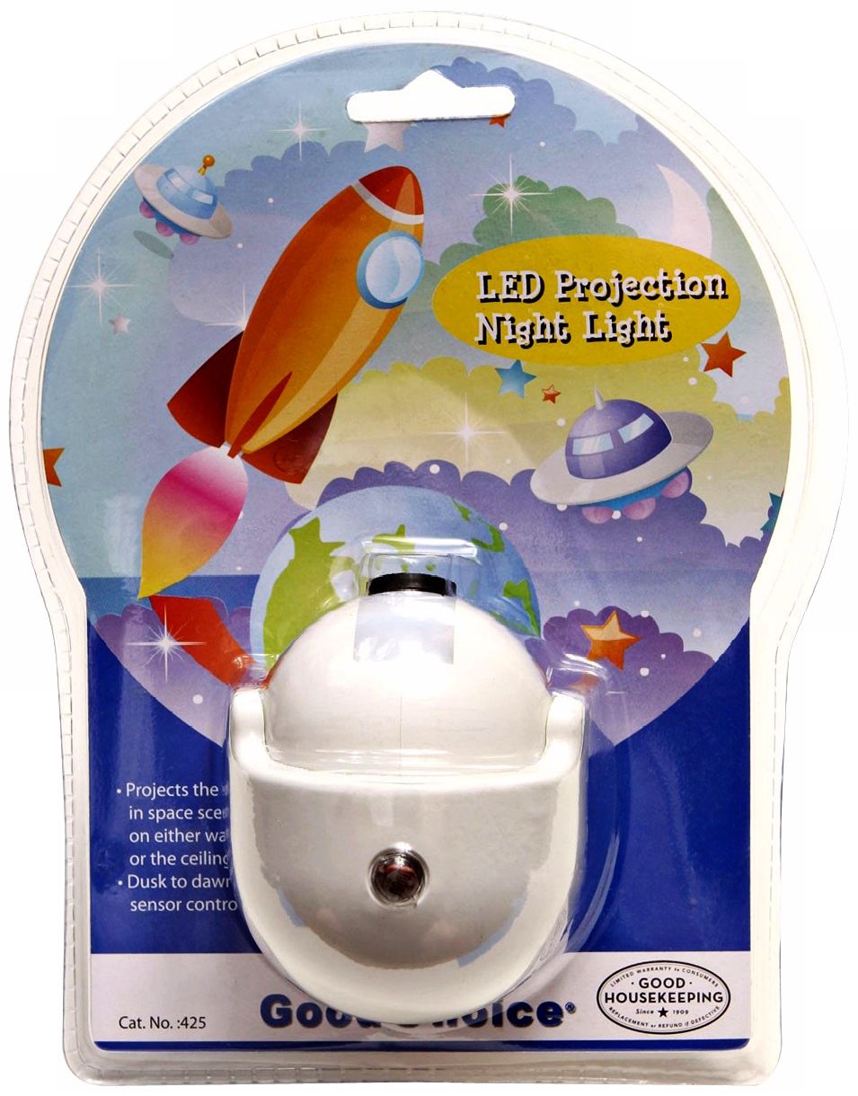 Space Rocket Scene LED Projection Night Light