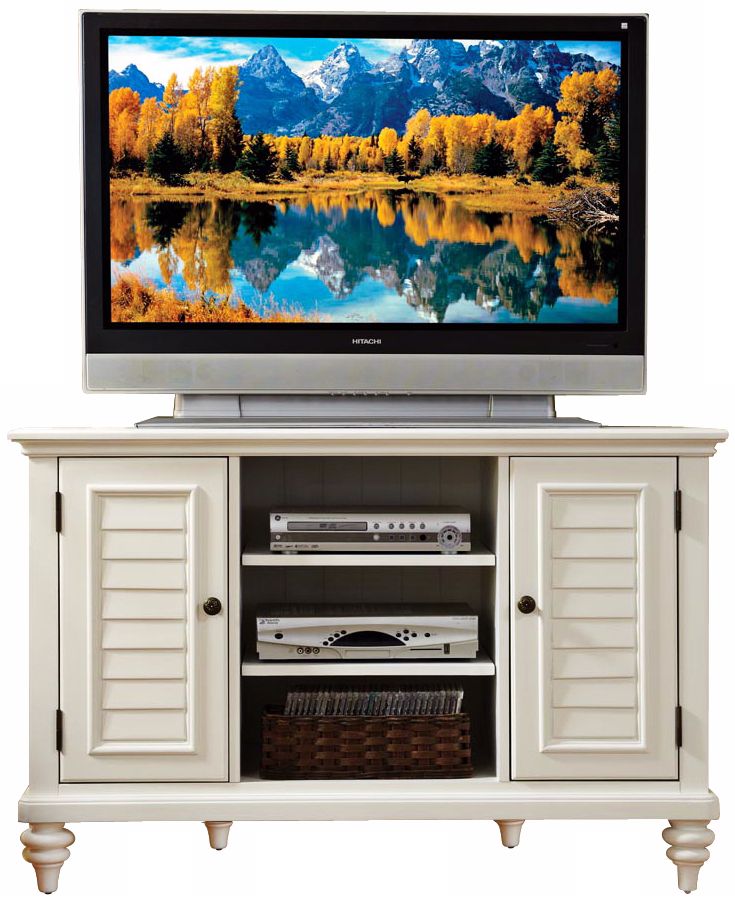 Bermuda Brushed White Corner TV Stand