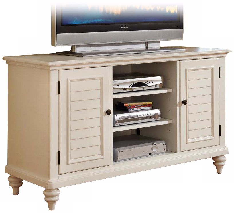 Bermuda Brushed White TV Credenza