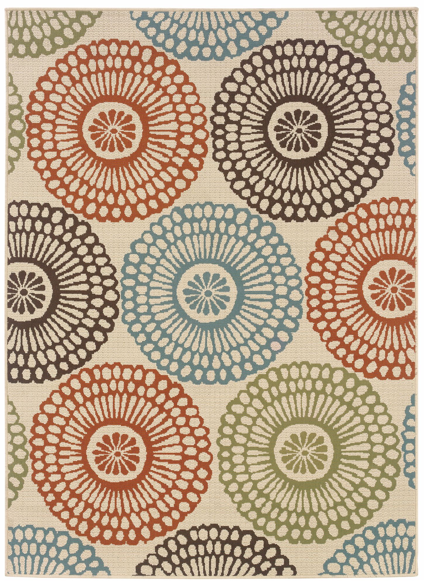 Azua Tropical Bloom 3'7"x5'6" Area Rug
