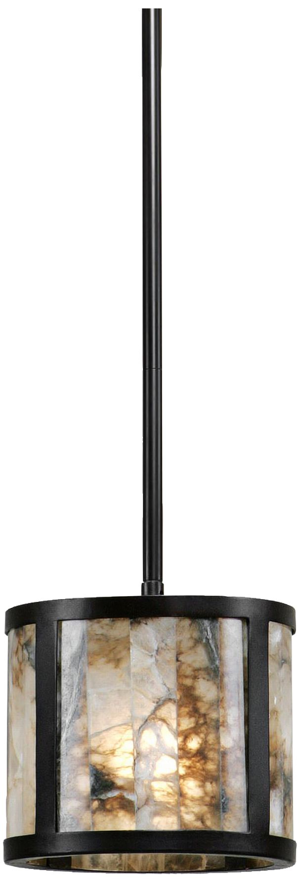 Uttermost Coslada Marble 8"W Oil-Rubbed Bronze Mini Pendant