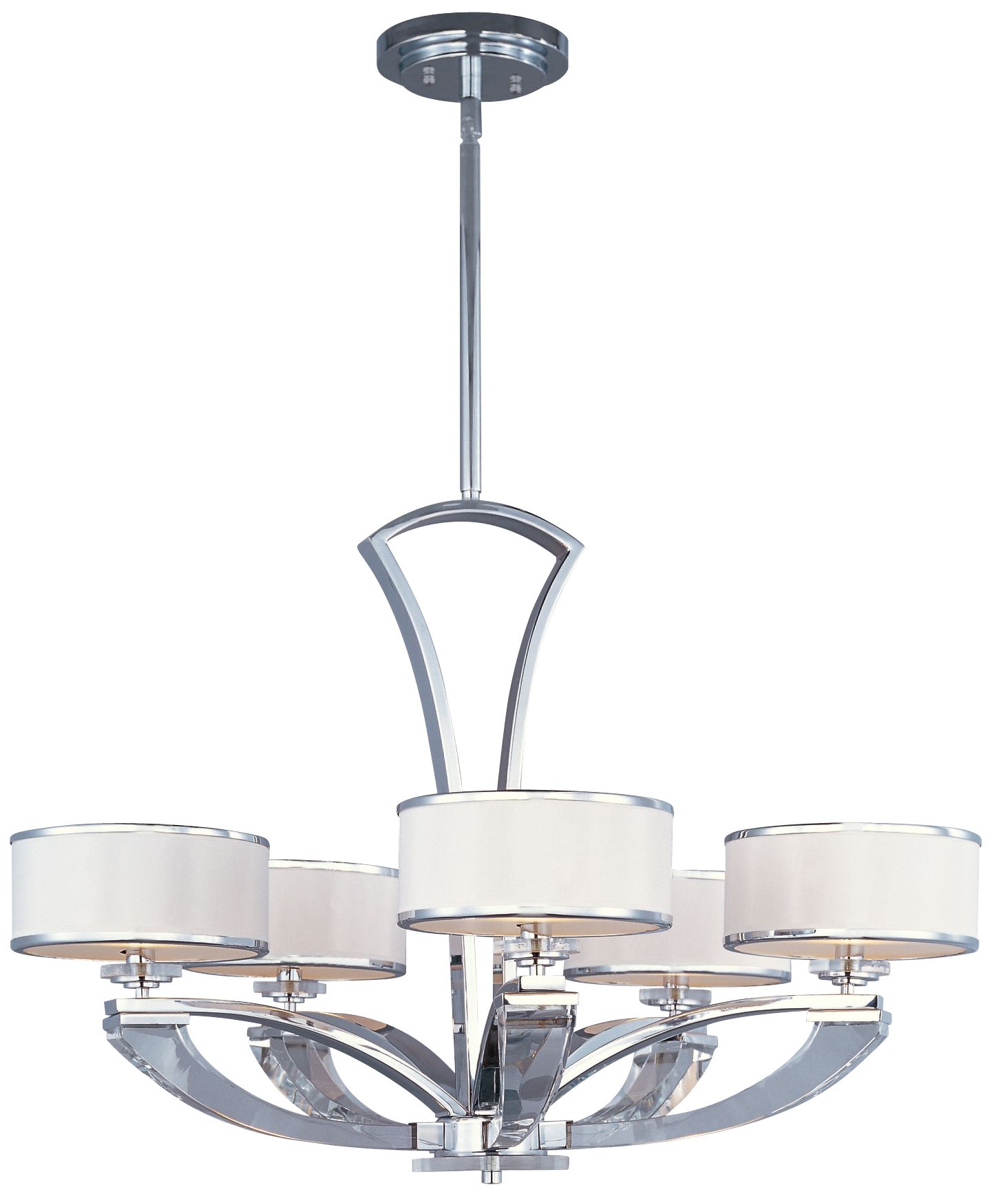 Maxim Metro 34" Wide 5-Light Polished Chrome Chandelier