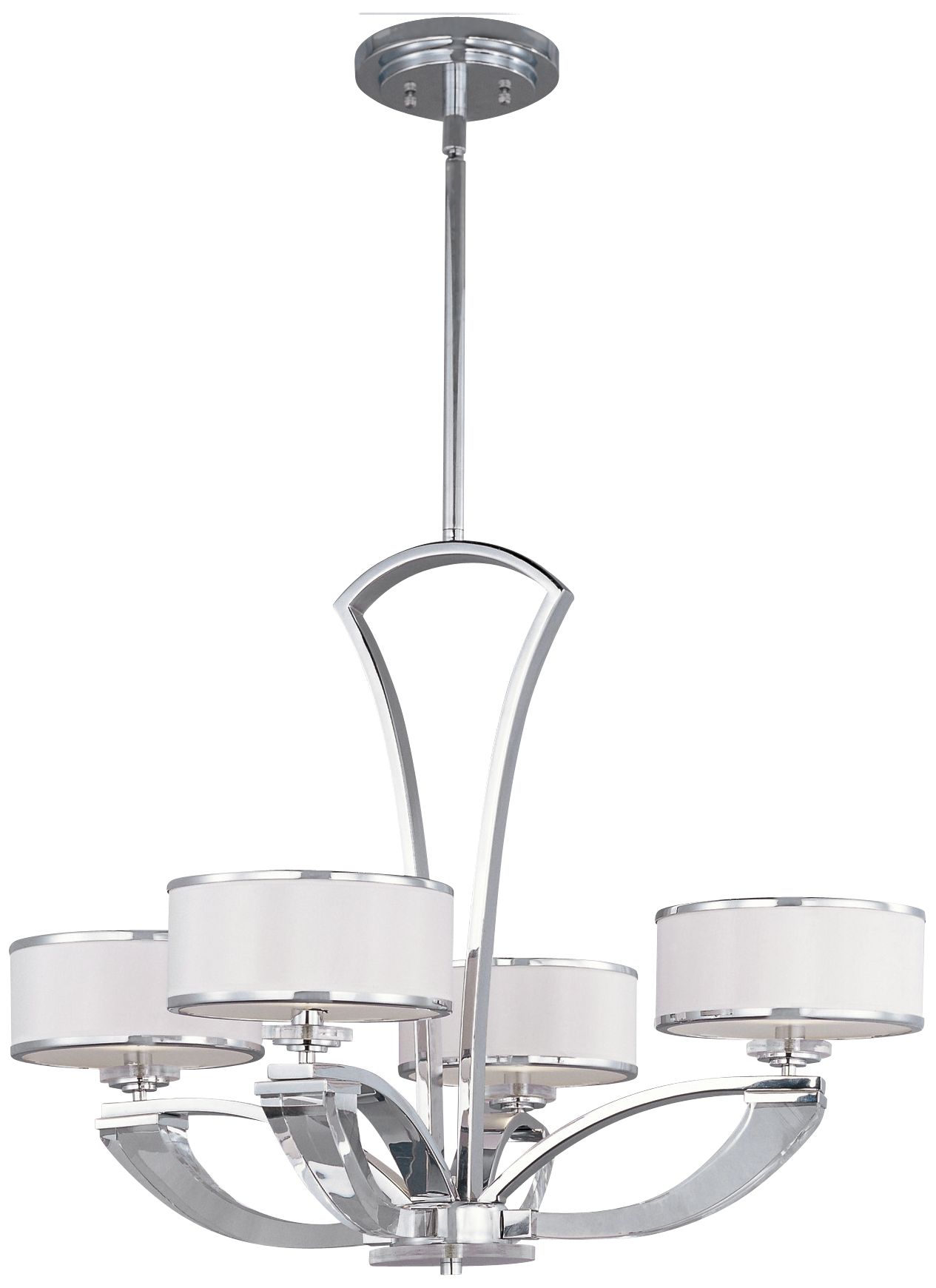 Maxim Metro 31" Wide 4-Light Polished Chrome Chandelier