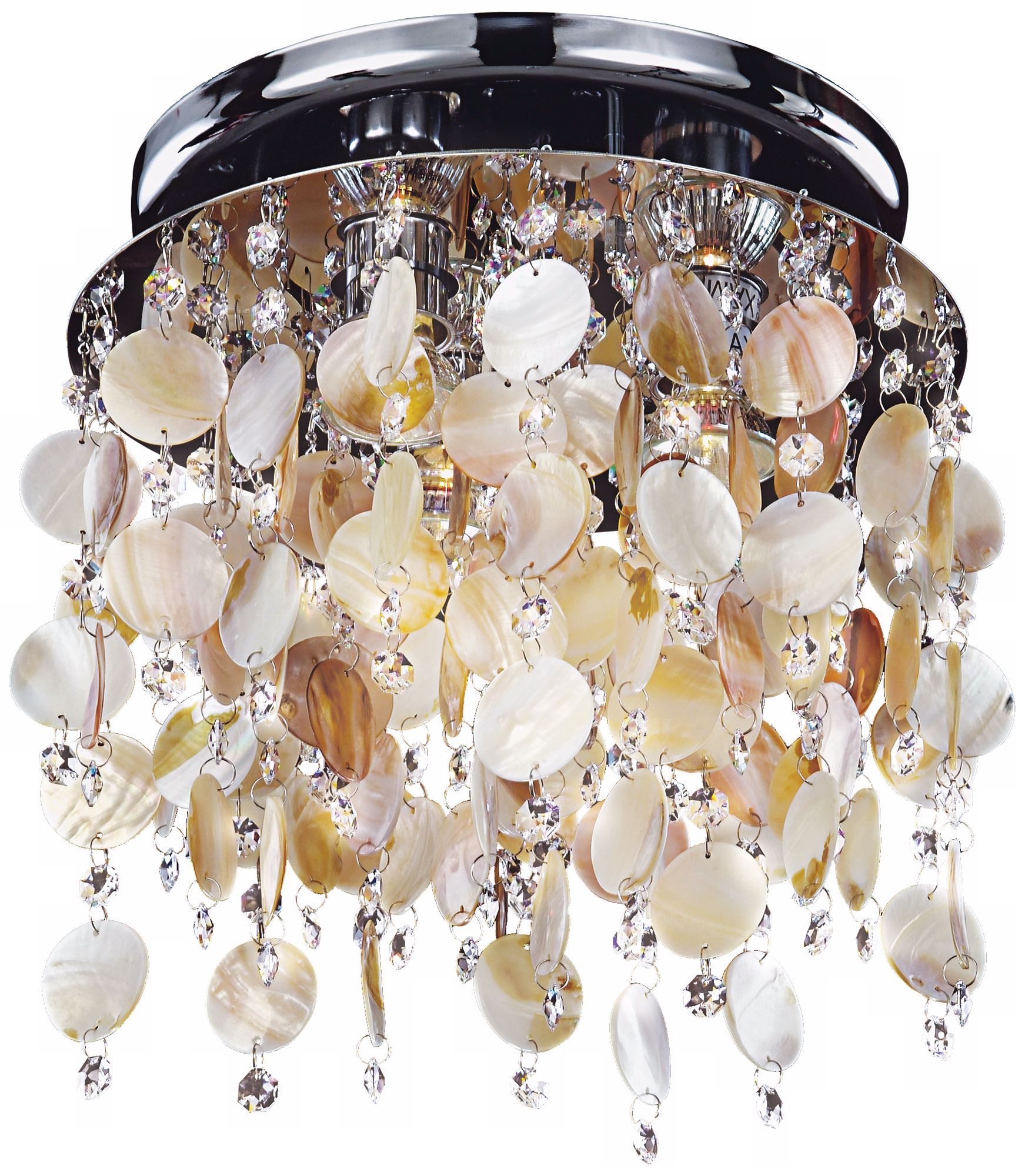 Seaside Dreams Clear Crystal 11 1/2" Wide Ceiling Light