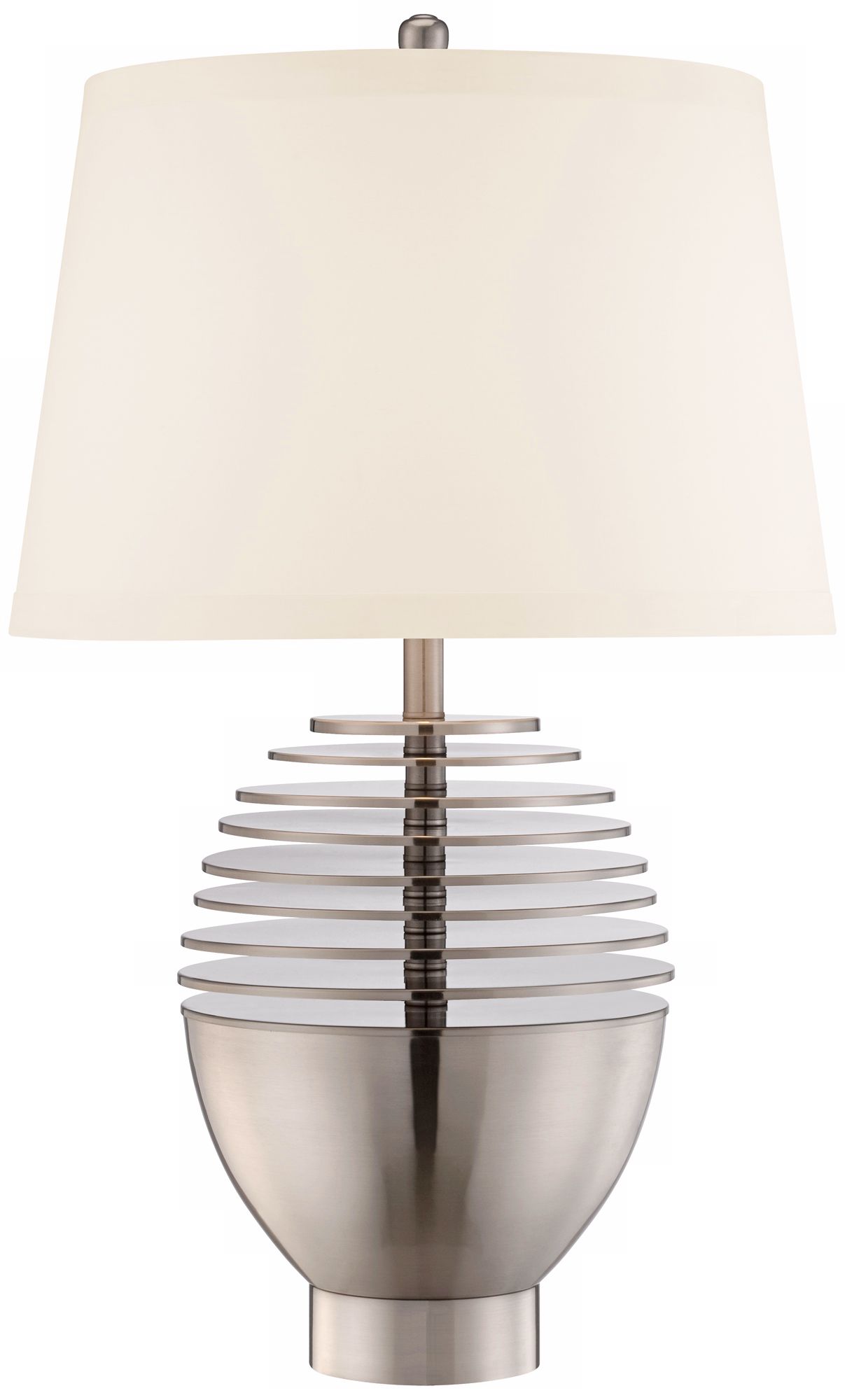 Possini Euro Floating Disc Oval Table Lamp