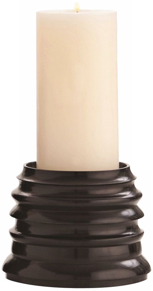 Arteriors Home Bronze Small Waterfall Pillar Candle Holder
