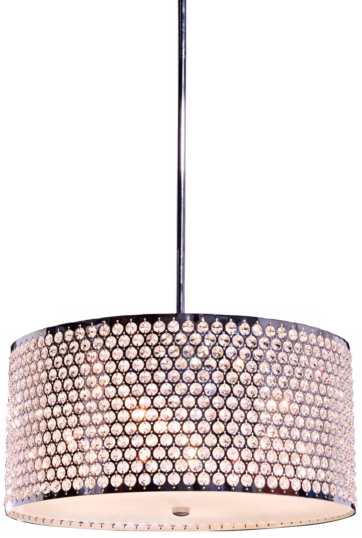 Artcraft Concentrix 24" Wide Chrome Pendant Light
