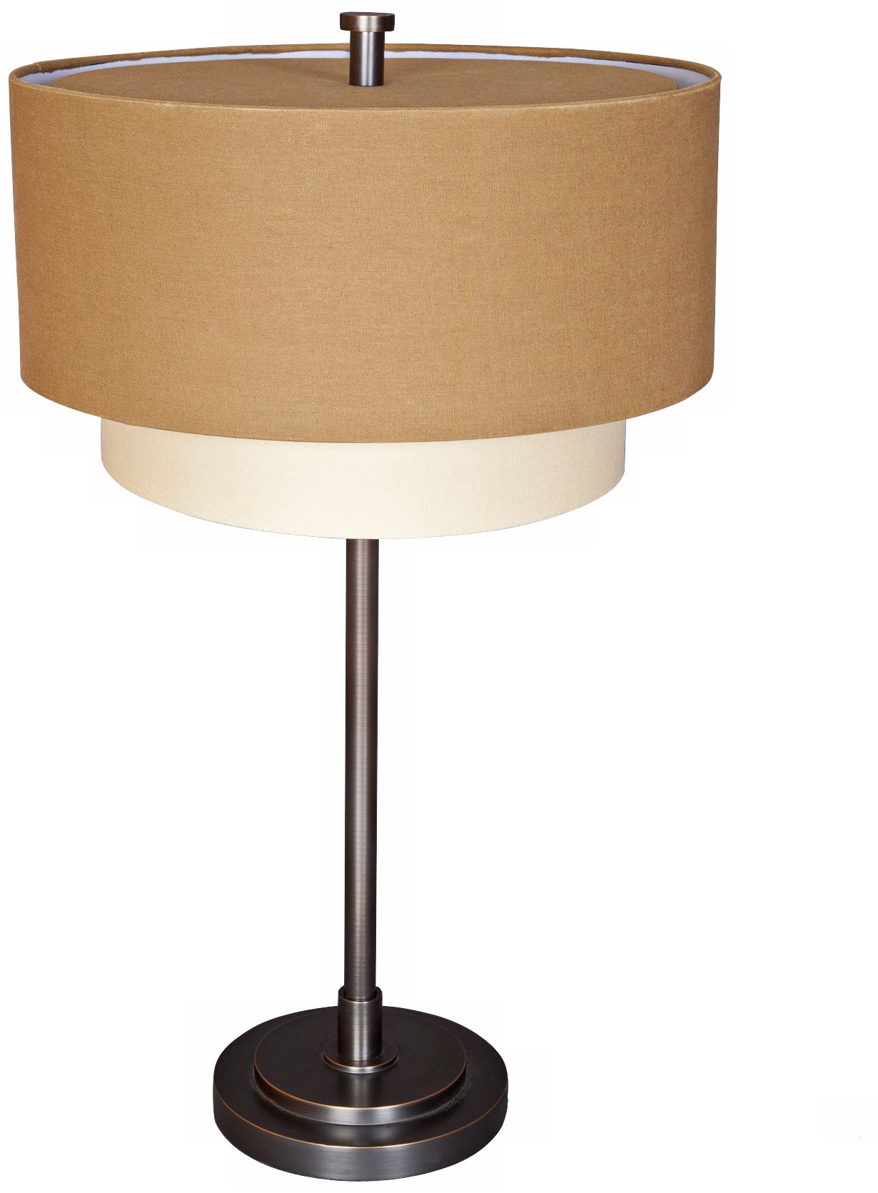 Lummo Double Shade Bronze Table Lamp