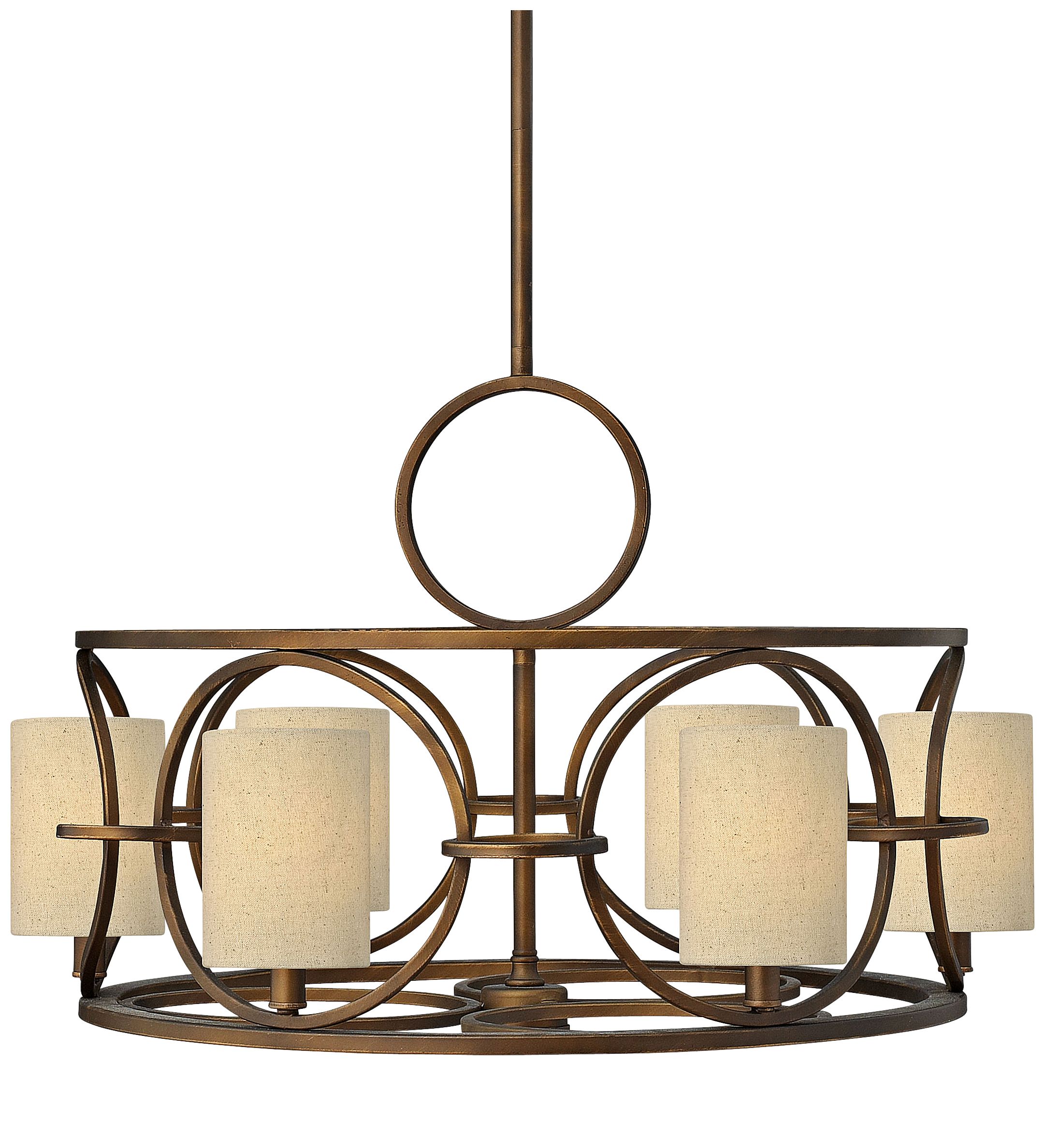 Fredrick Ramond Pandora 6-Light 27 1/2" Cinnamon Pendant