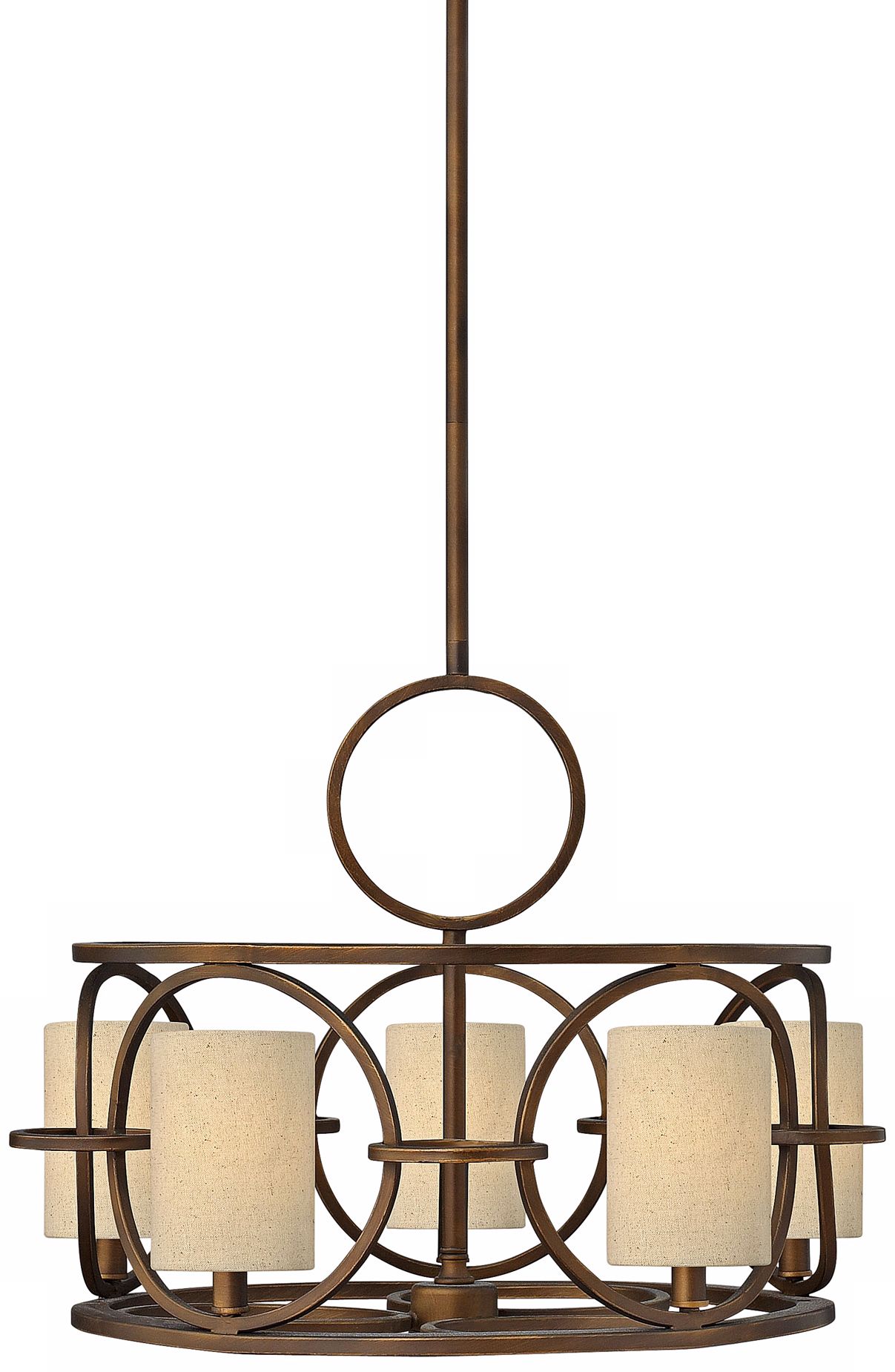 Fredrick Ramond Pandora 5-Light 24" Wide Cinnamon Chandelier