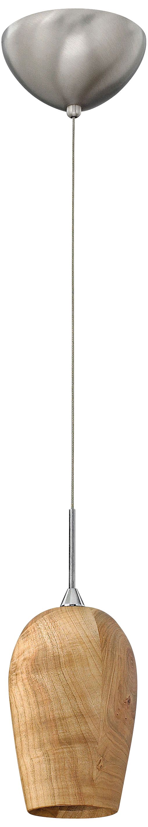 Fredrick Ramond Loft 4" Wide Maple Wood Mini Pendant Light