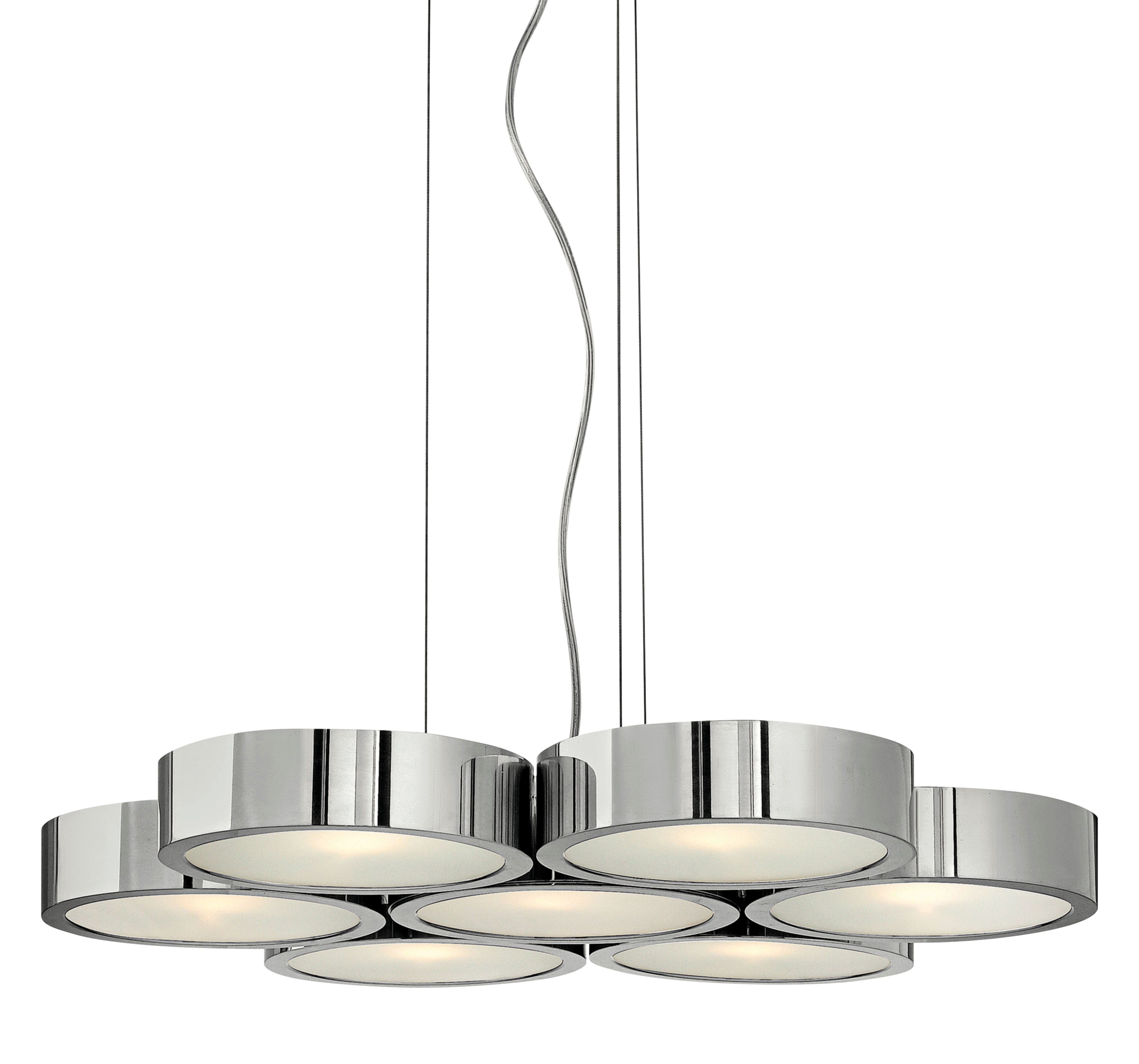 Fredrick Ramond Broadway 24 1/4" Aluminum Disc Chandelier