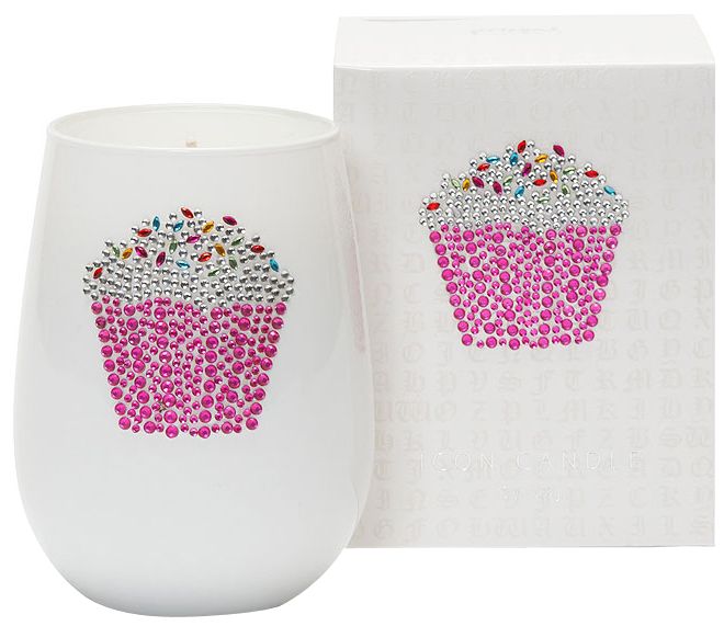 Iced Cupcake Icon Candle