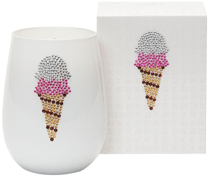 Ice Cream Cone Icon Candle