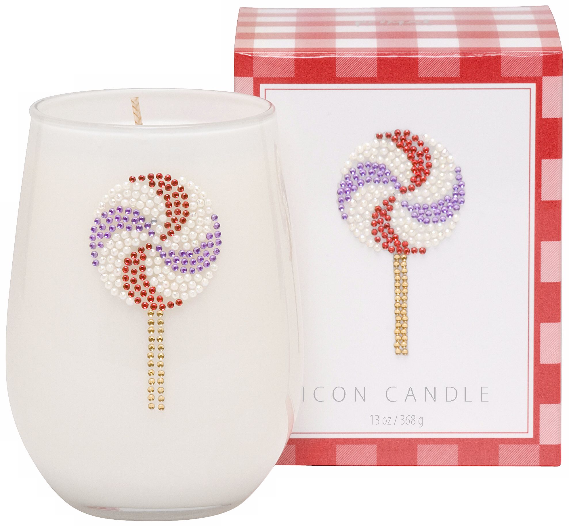 Pinwheel Lollipop Icon Candle