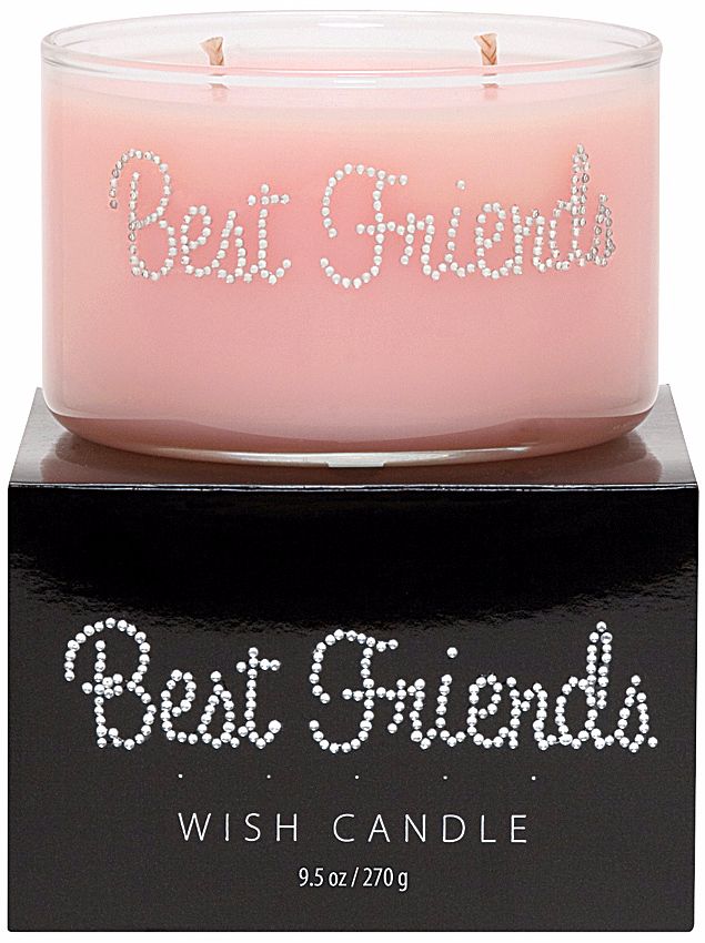Best Friends Hand-Jeweled Wish Candle