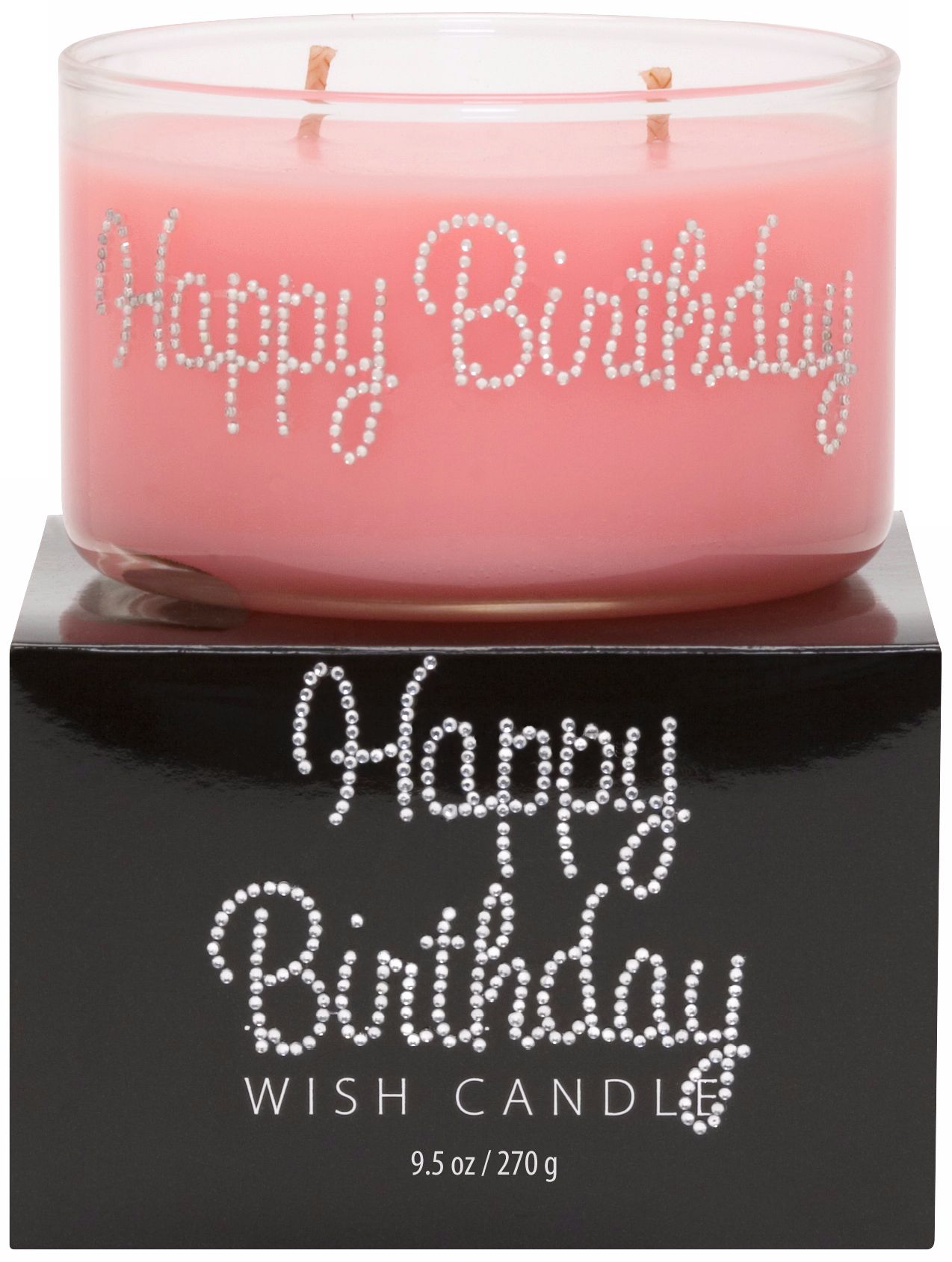Happy Birthday Hand-Jeweled Wish Candle