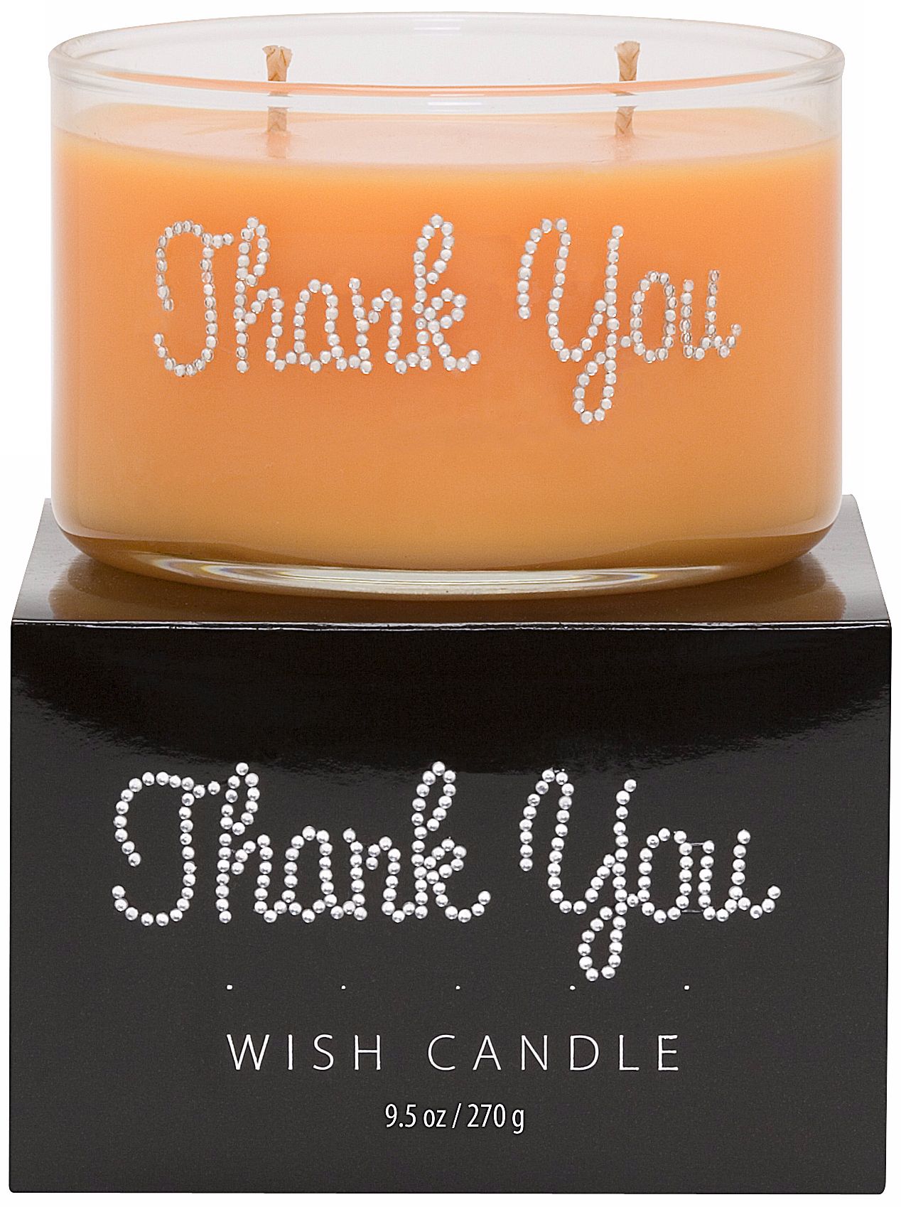 Thank You Hand-Jeweled Wish Candle