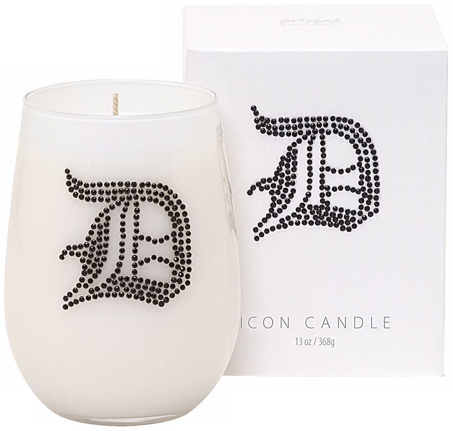 Letter "D" Fragrant Monogram Stemless Wine Glass Candle