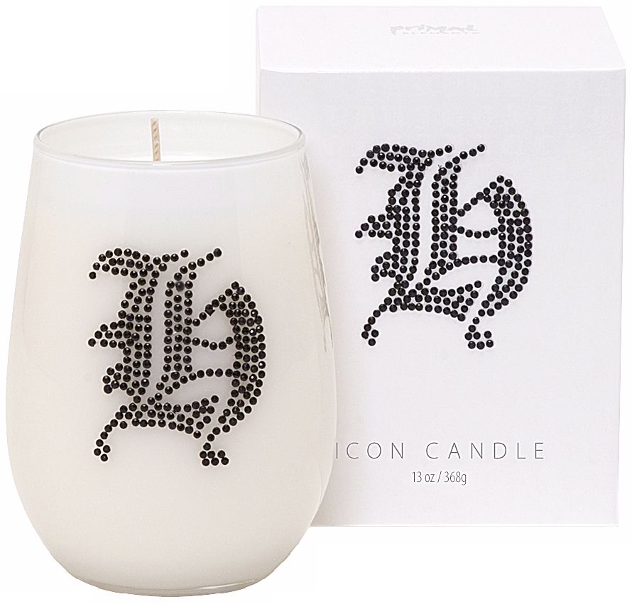 Letter "H" Fragrant Monogram Stemless Wine Glass Candle