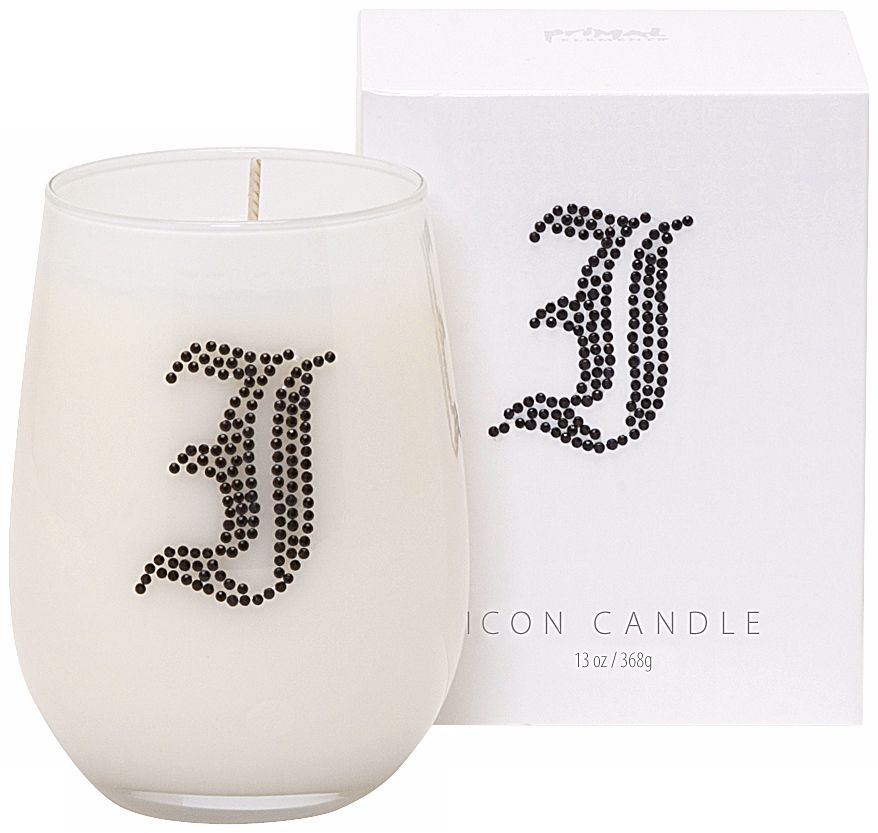 Letter "I" Fragrant Monogram Stemless Wine Glass Candle