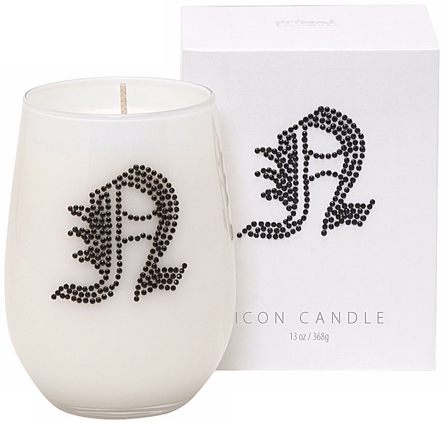 Letter "N" Fragrant Monogram Stemless Wine Glass Candle