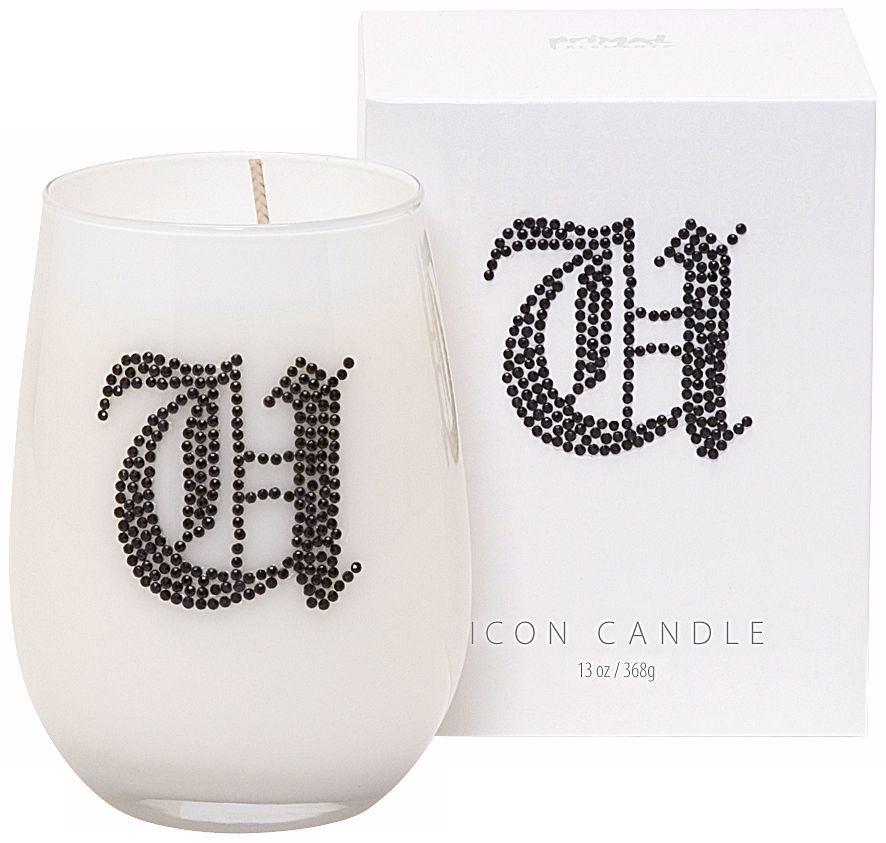 Letter "U" Fragrant Monogram Stemless Wine Glass Candle